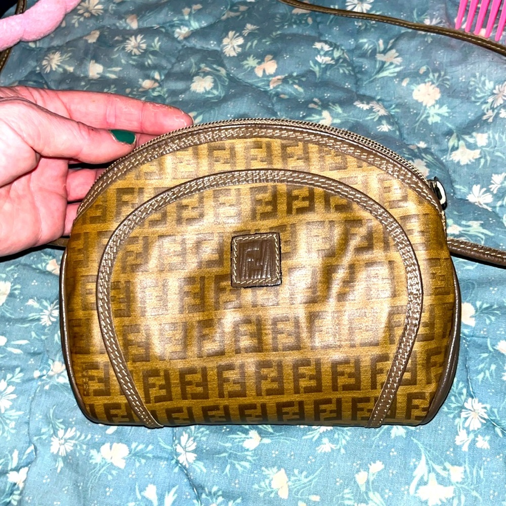 Authentic Fendi vintage crossbody FF Zucca print